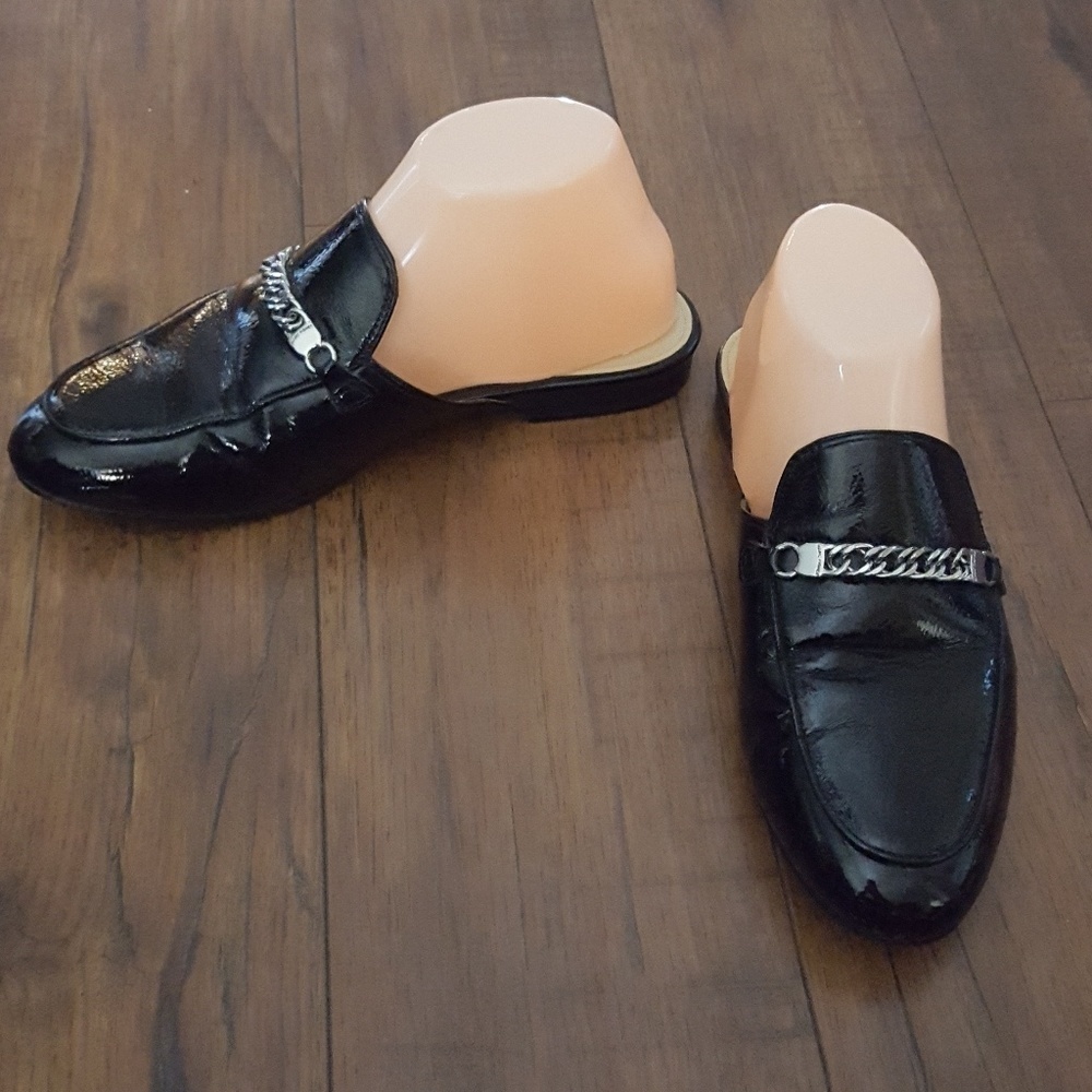 Marc Fisher Black Patent‎ Wiley Mules